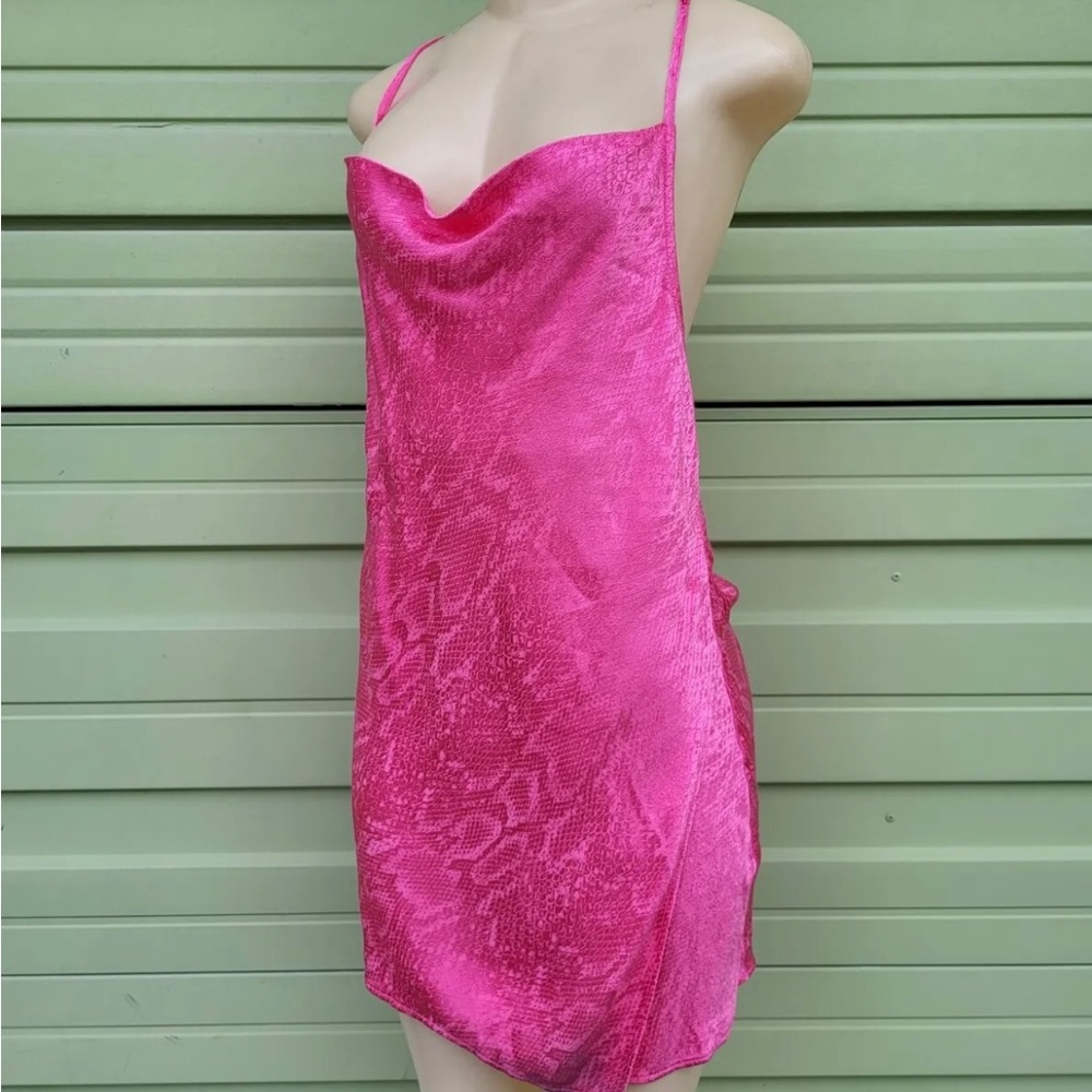 Zara pink slip dress small